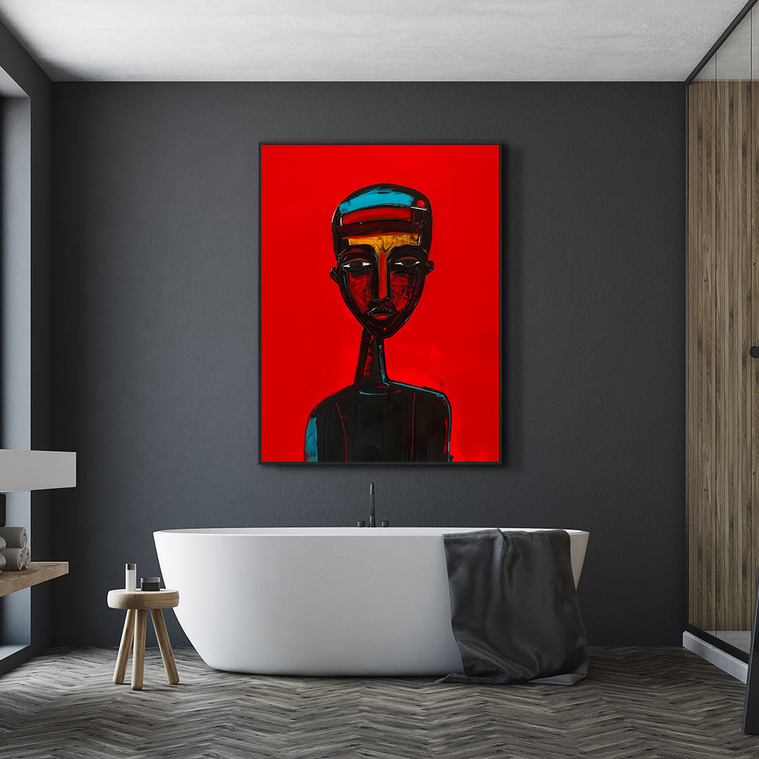 Peinture sur toile - Bougie allumée