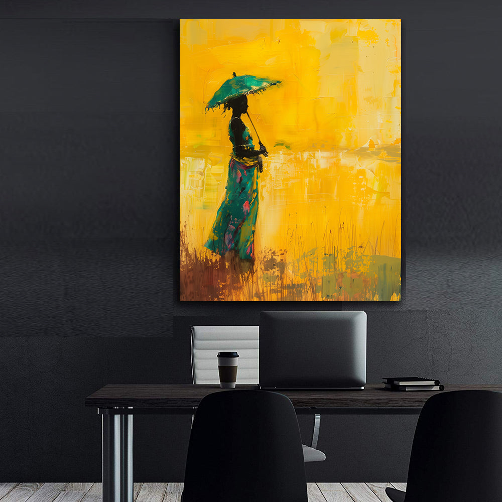 Tablou Canvas - Femeie Cu Umbrelă