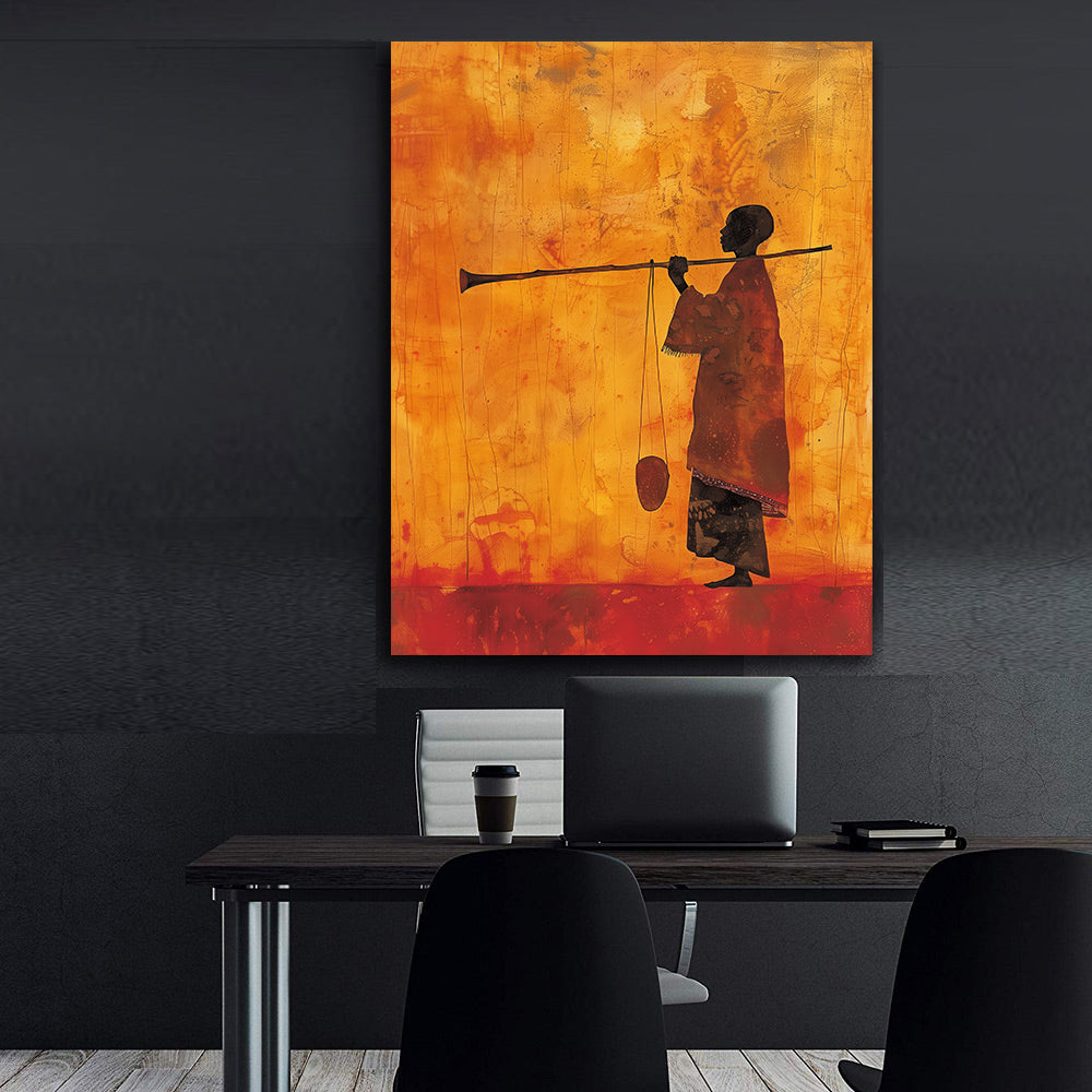 Peinture sur toile - Bougie allumée