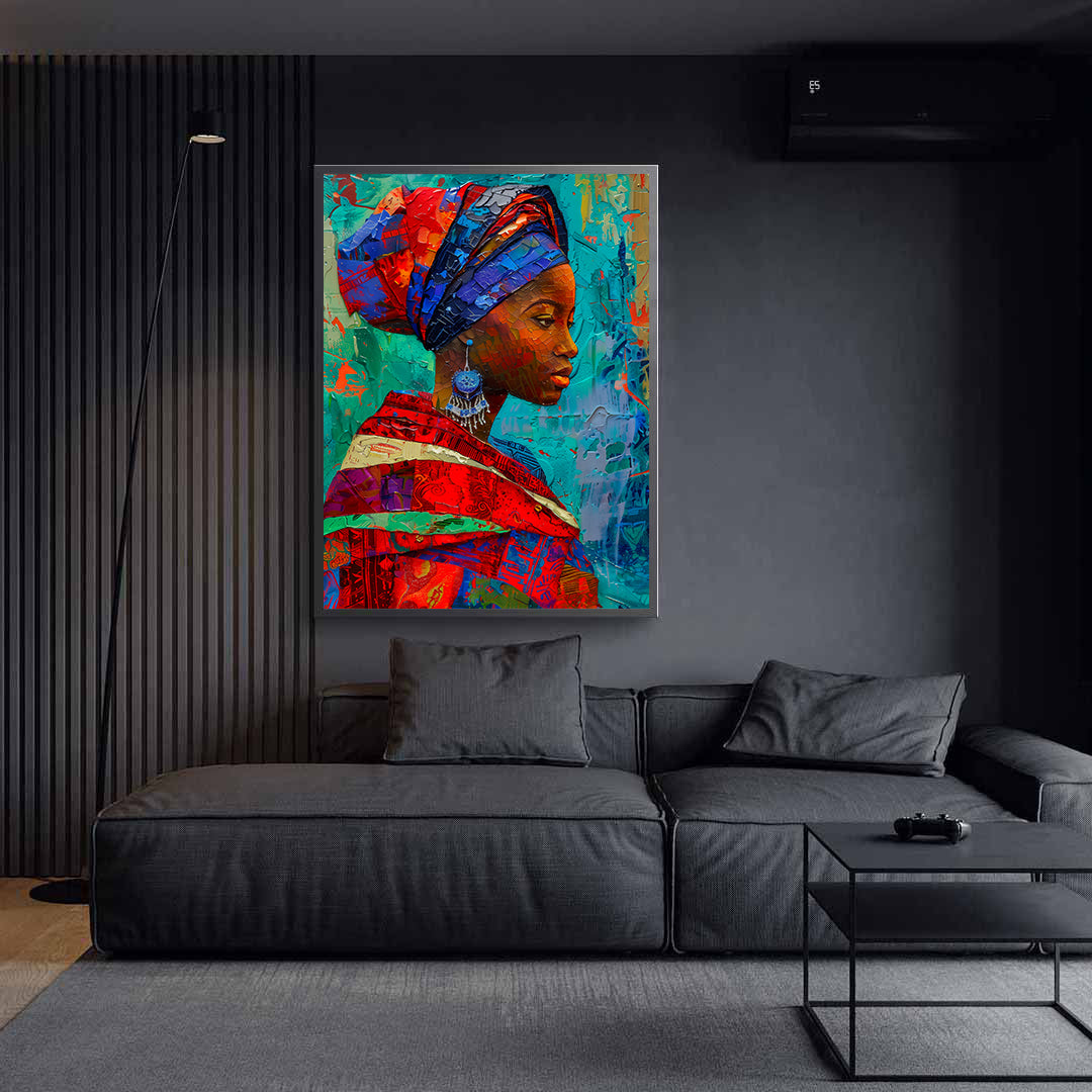 Peinture sur toile - Bougie allumée