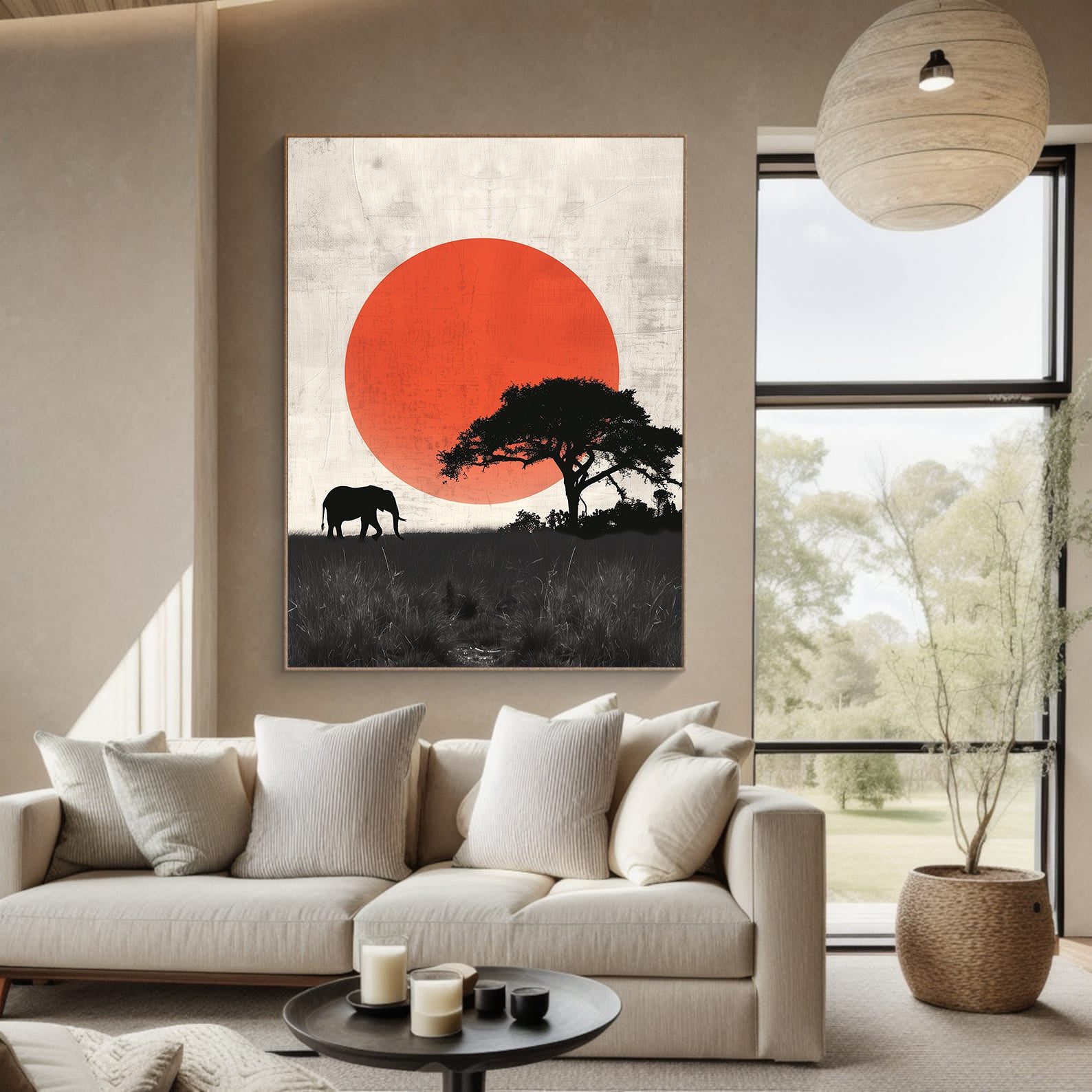 Peinture sur toile - Bougie allumée