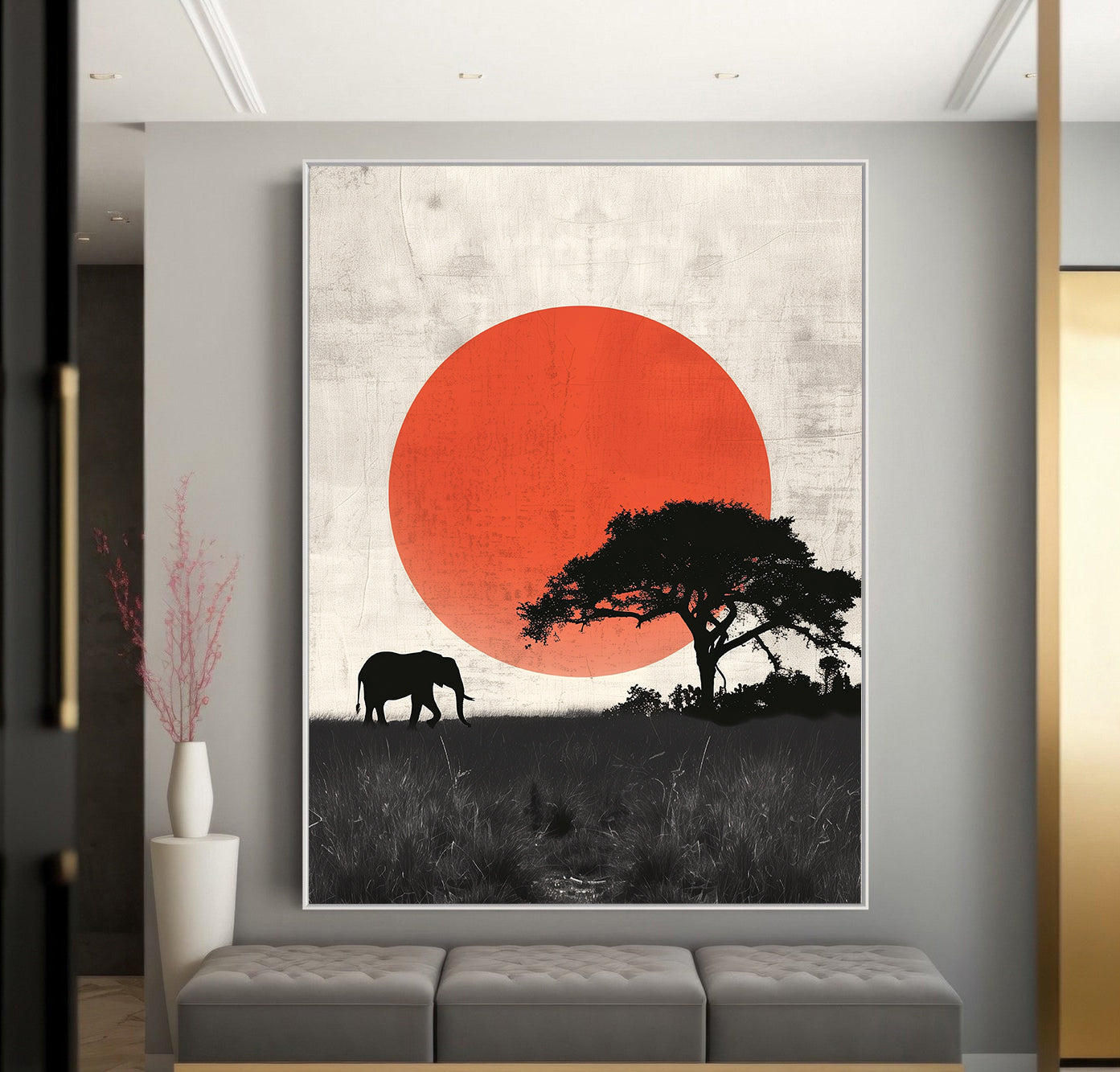 Peinture sur toile - Bougie allumée