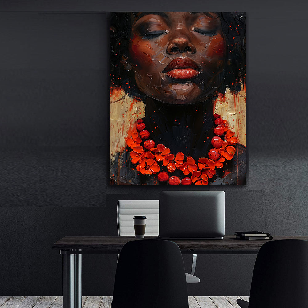 Peinture sur toile - Bougie allumée