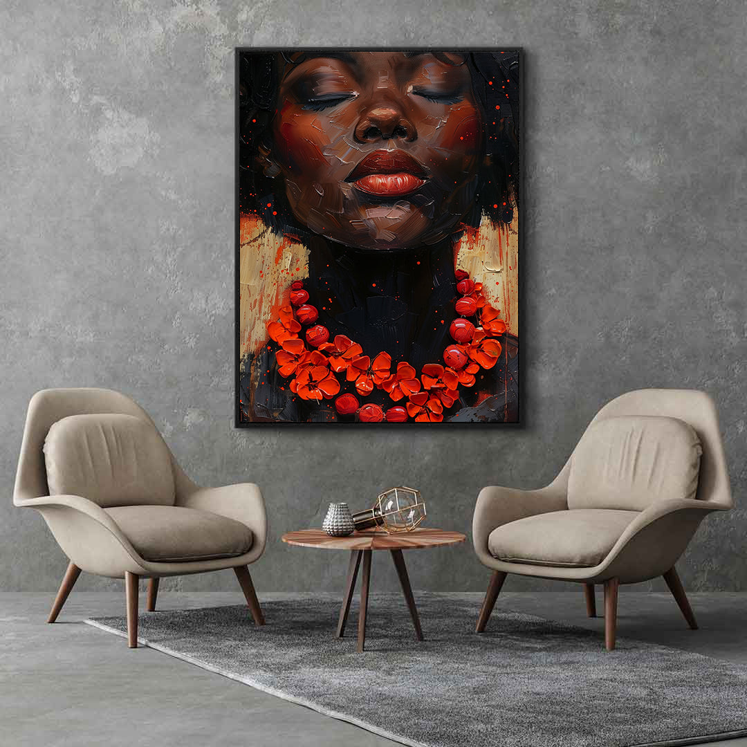 Tablou Canvas - Portret Femeie Africană