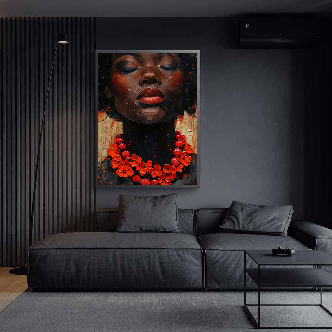 Tablou Canvas - Portret Femeie Africană