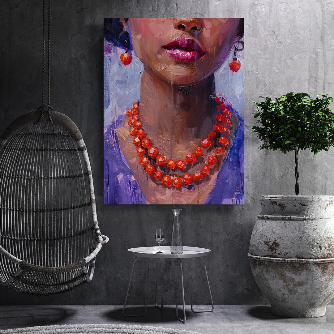 Peinture sur toile - Bougie allumée