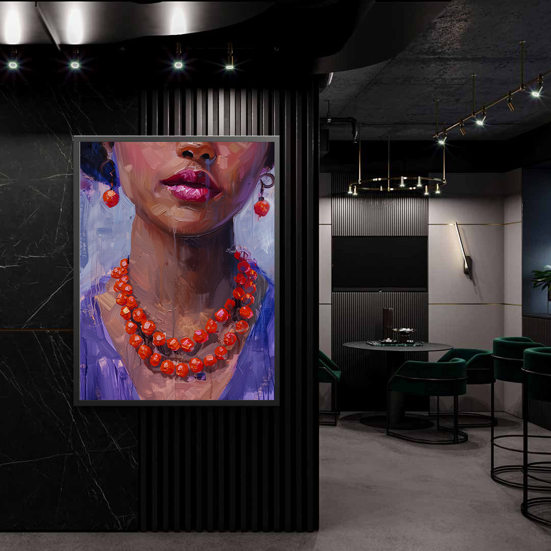 Peinture sur toile - Bougie allumée