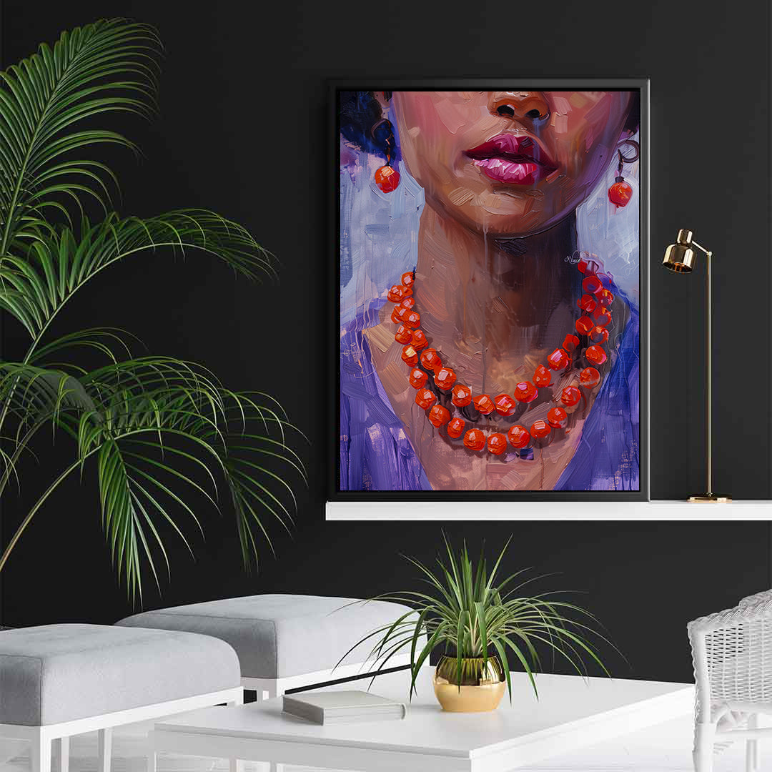 Peinture sur toile - Bougie allumée
