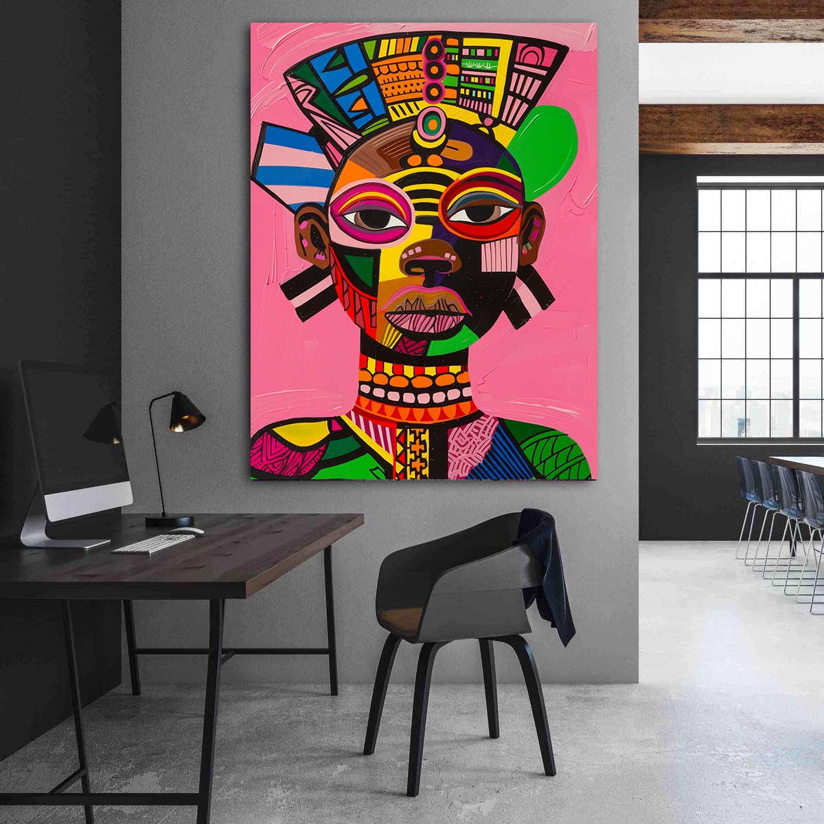 Peinture sur toile - Bougie allumée