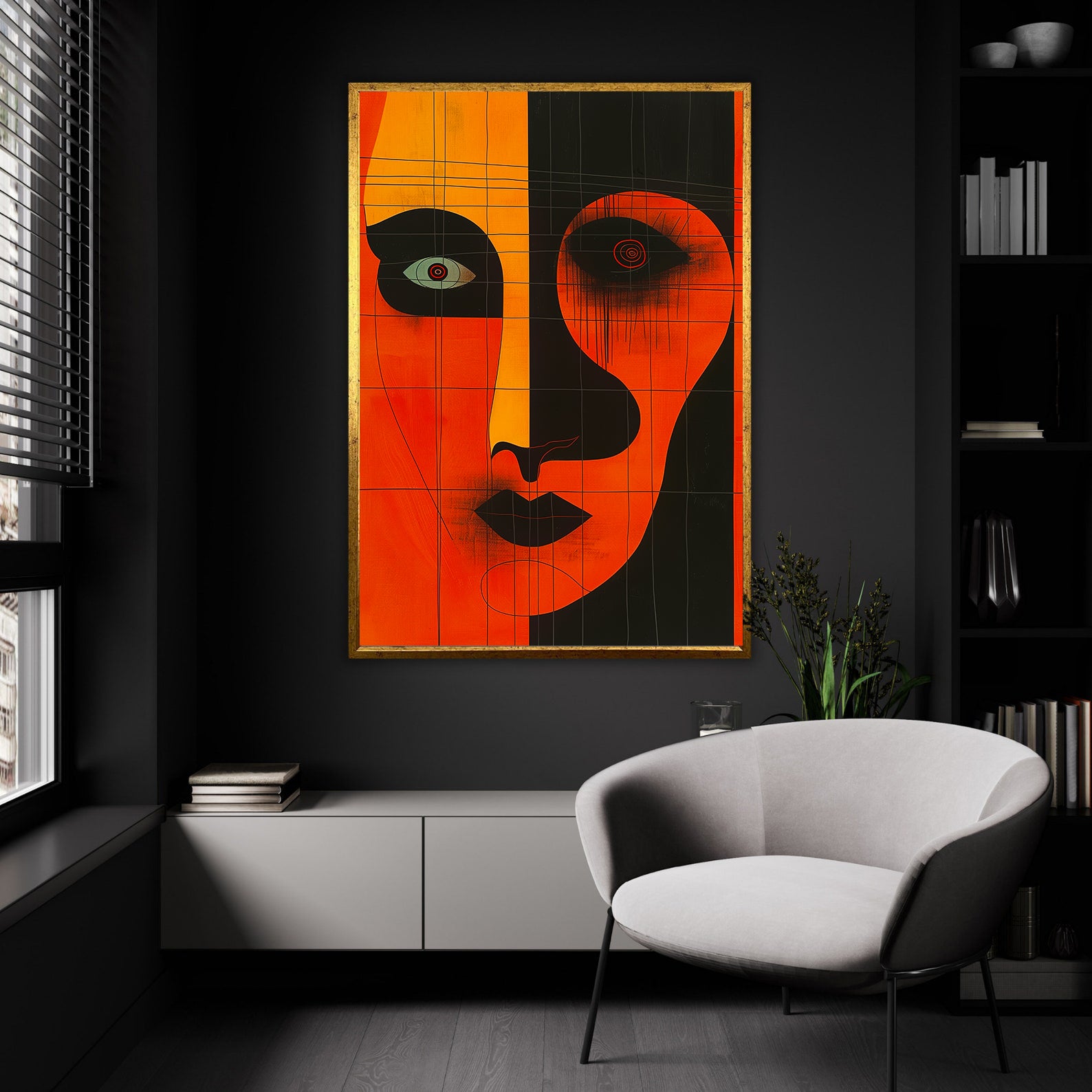 Peinture sur toile - Bougie allumée