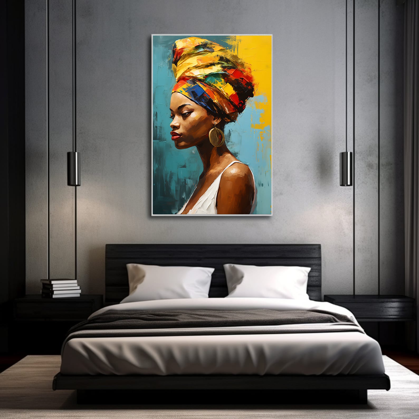 Tablou Canvas - Portret Femeie Africană