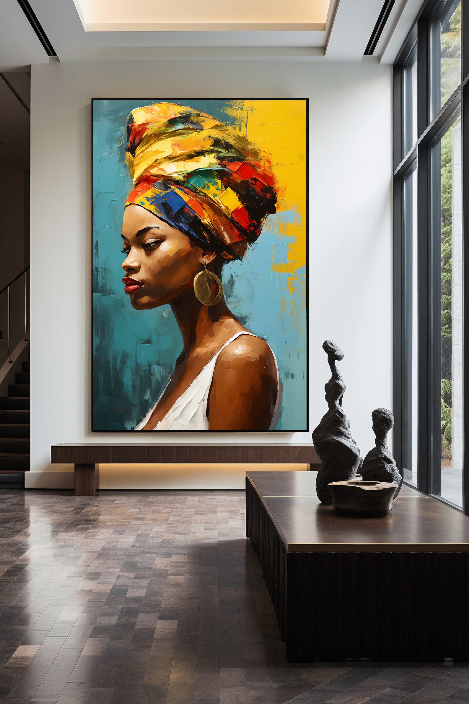 Tablou Canvas - Portret Femeie Africană
