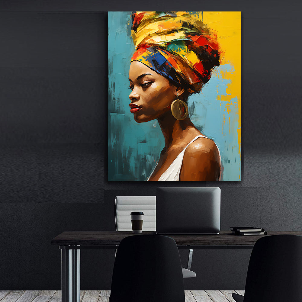 Tablou Canvas - Portret Femeie Africană