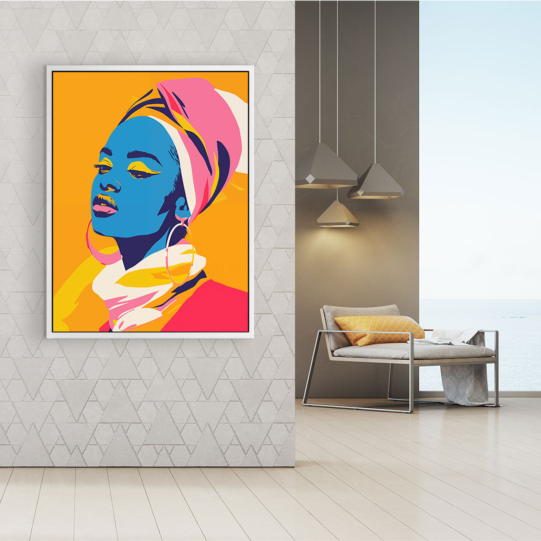 Peinture sur toile - Bougie allumée