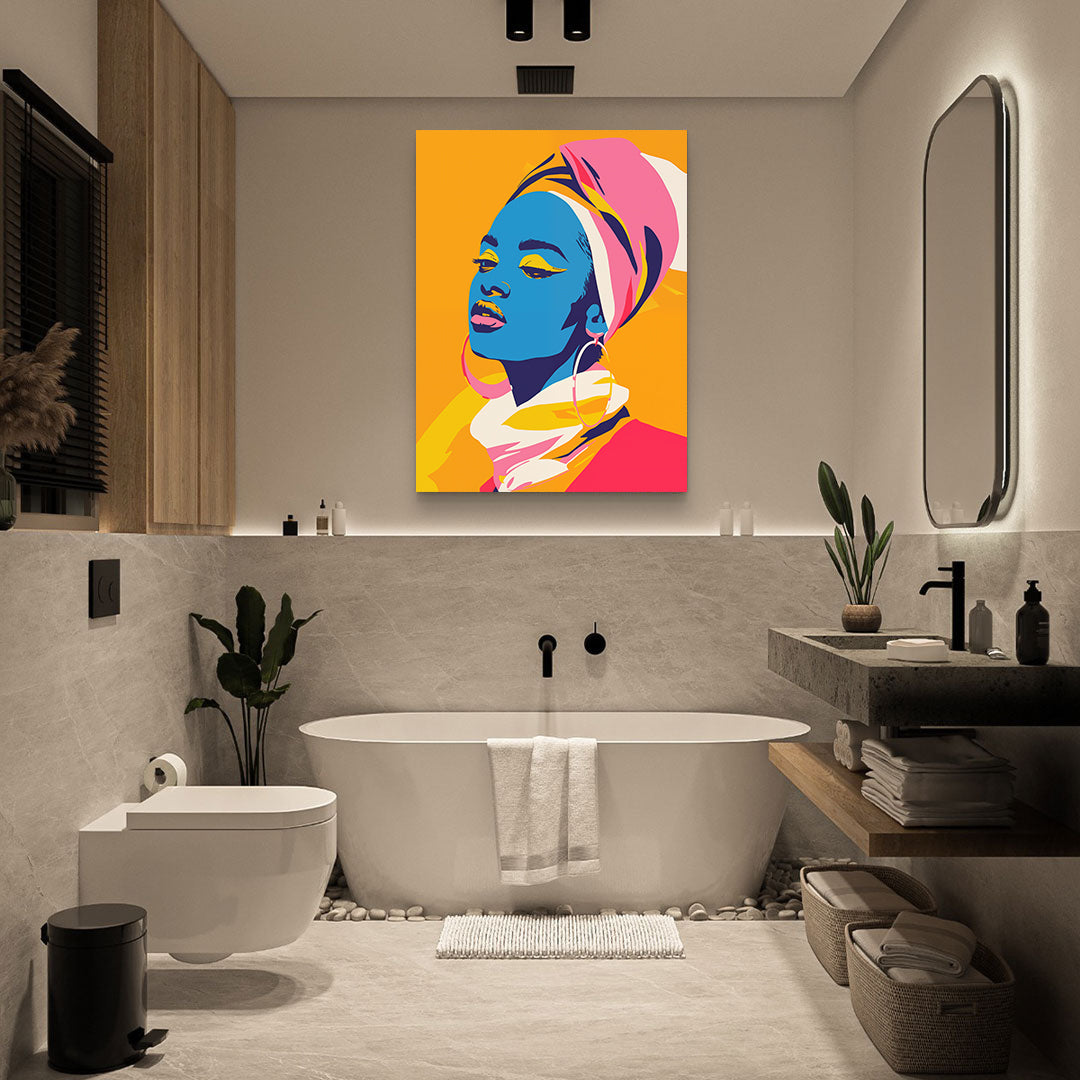Peinture sur toile - Bougie allumée