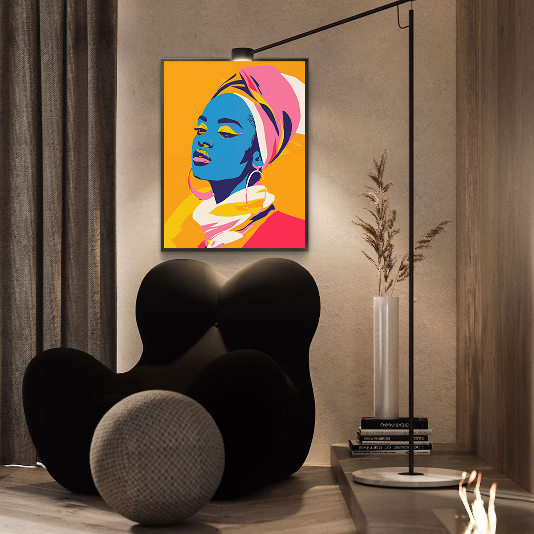 Peinture sur toile - Bougie allumée