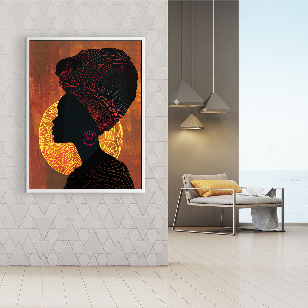 Peinture sur toile - Bougie allumée