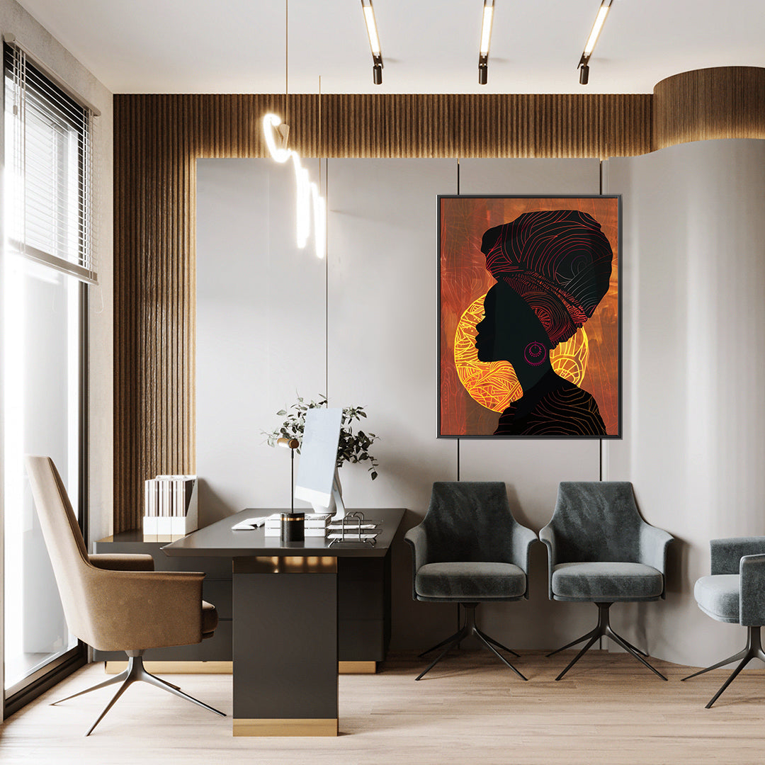 Tablou Canvas - Portret Femeie Africană