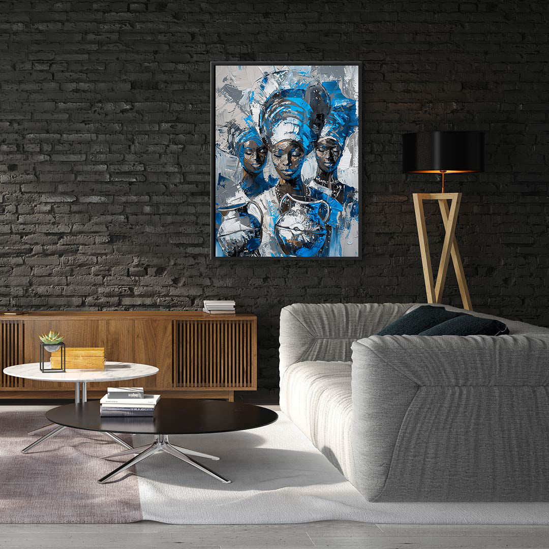 Peinture sur toile - Bougie allumée