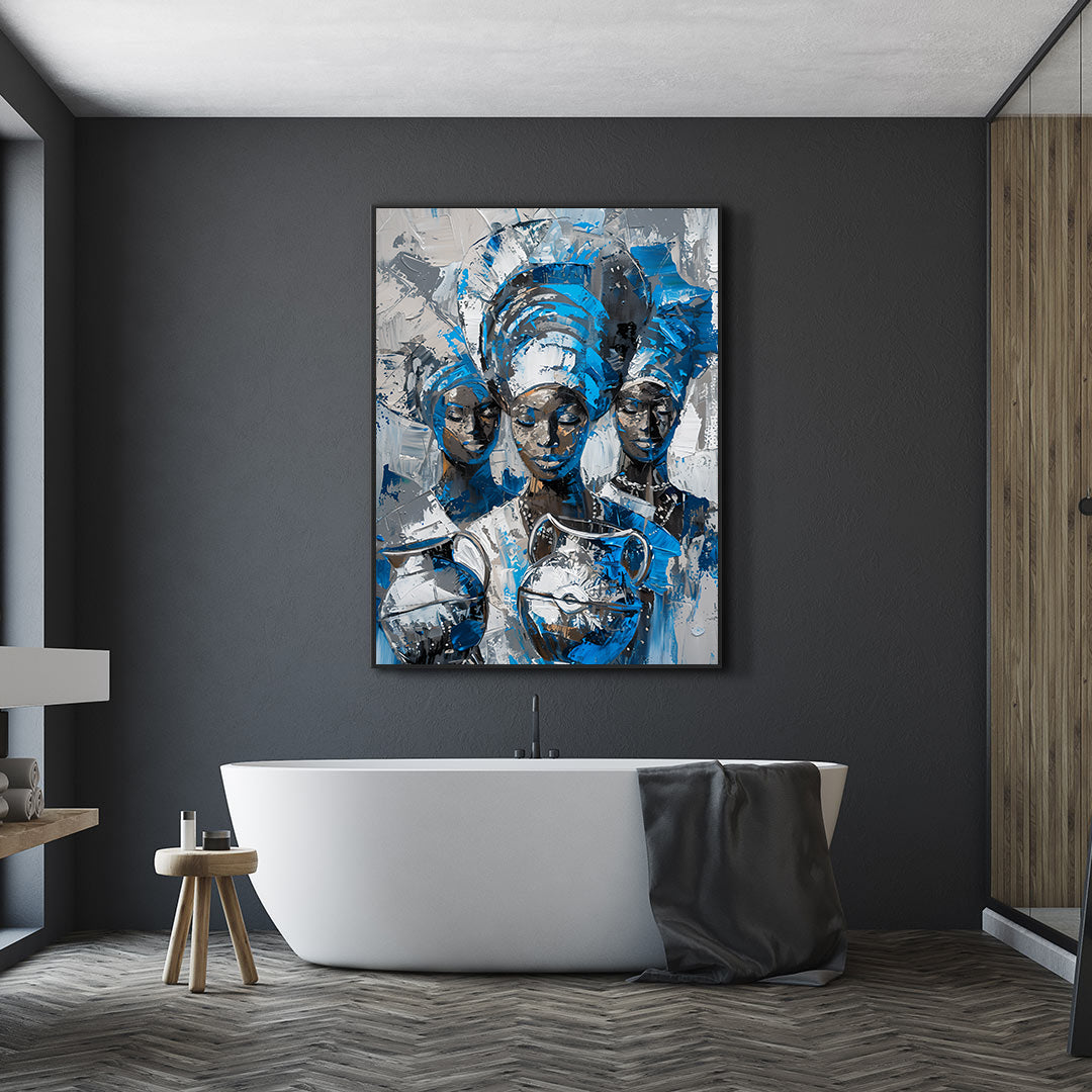 Peinture sur toile - Bougie allumée