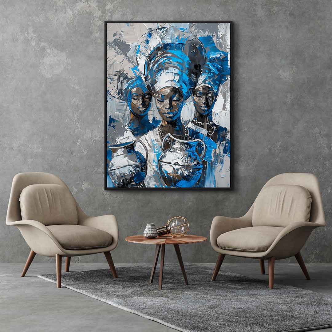 Peinture sur toile - Bougie allumée