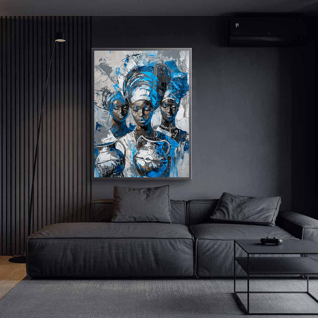 Peinture sur toile - Bougie allumée