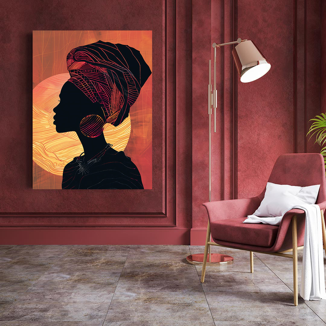 Tablou Canvas - Portret Femeie Africană