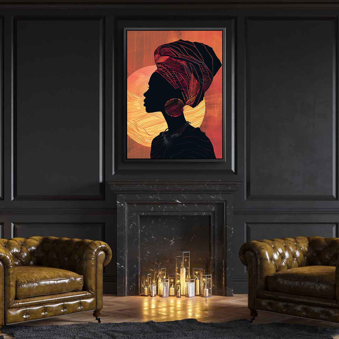 Tablou Canvas - Portret Femeie Africană