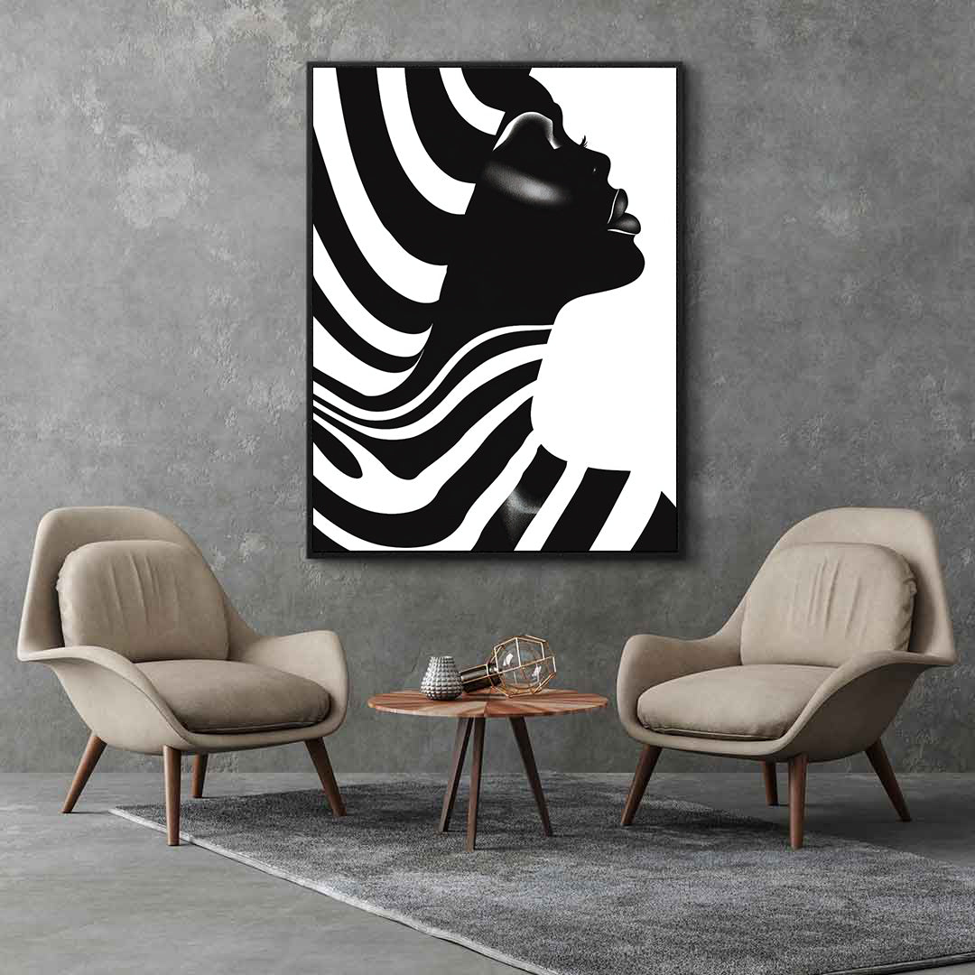 Peinture sur toile - Bougie allumée