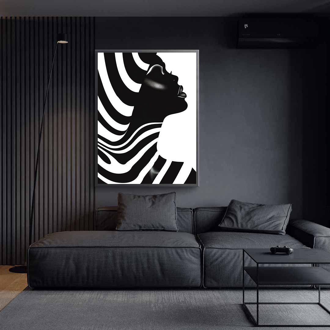Peinture sur toile - Bougie allumée
