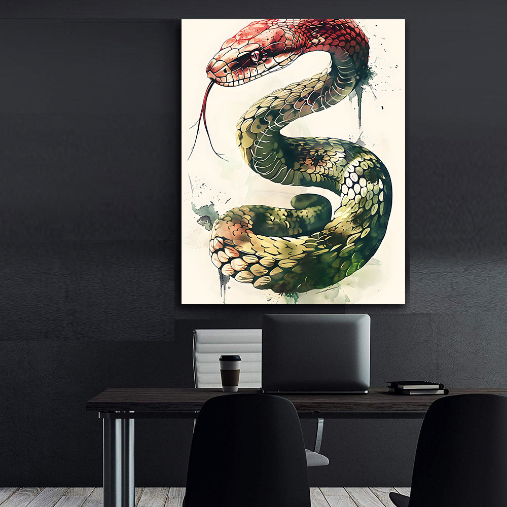 Tablou Canvas - Șarpe Multicolor