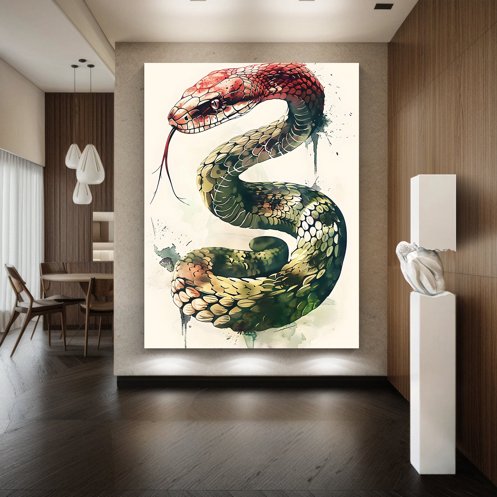 Tablou Canvas - Șarpe Multicolor