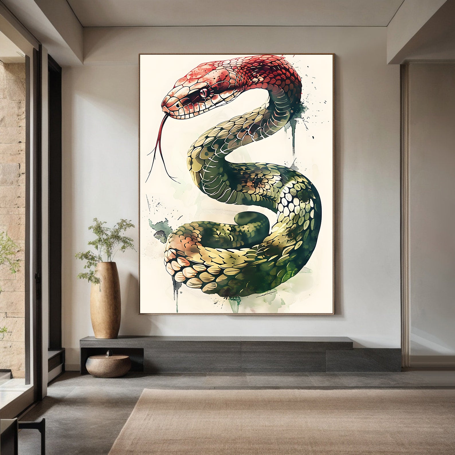 Tablou Canvas - Șarpe Multicolor