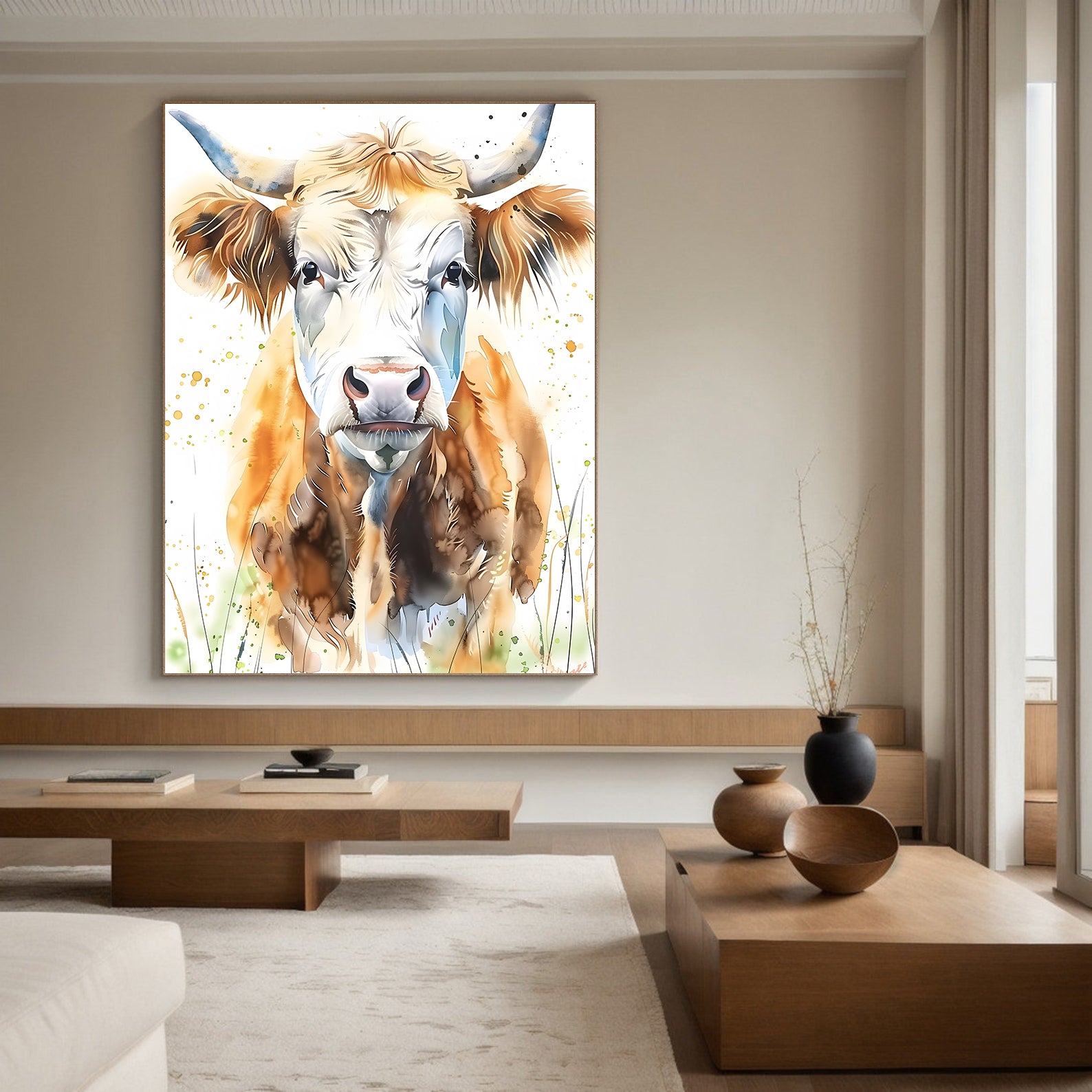 Tablou Canvas - Văcuță Portret