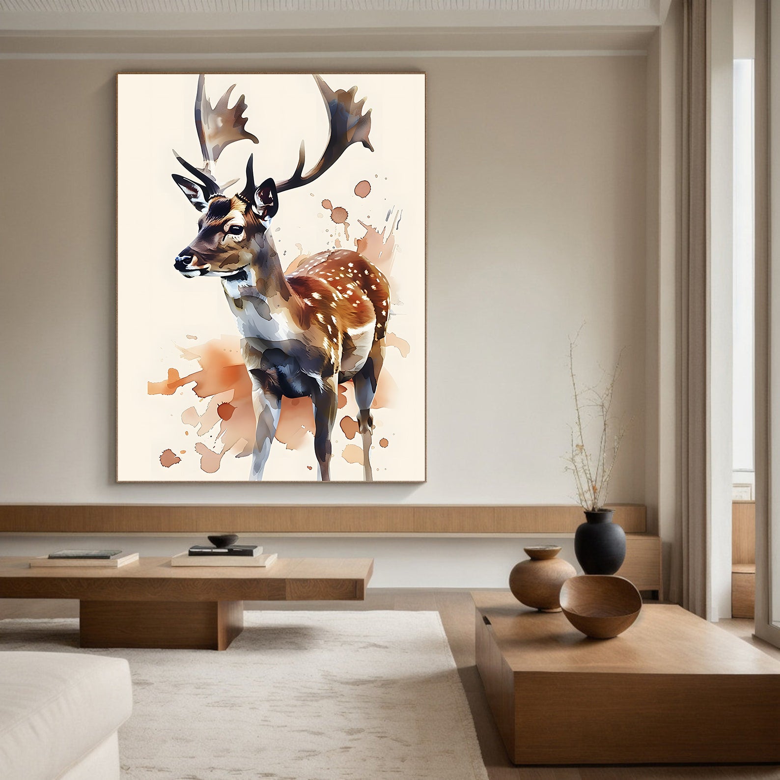 Peinture sur toile - Bougie allumée