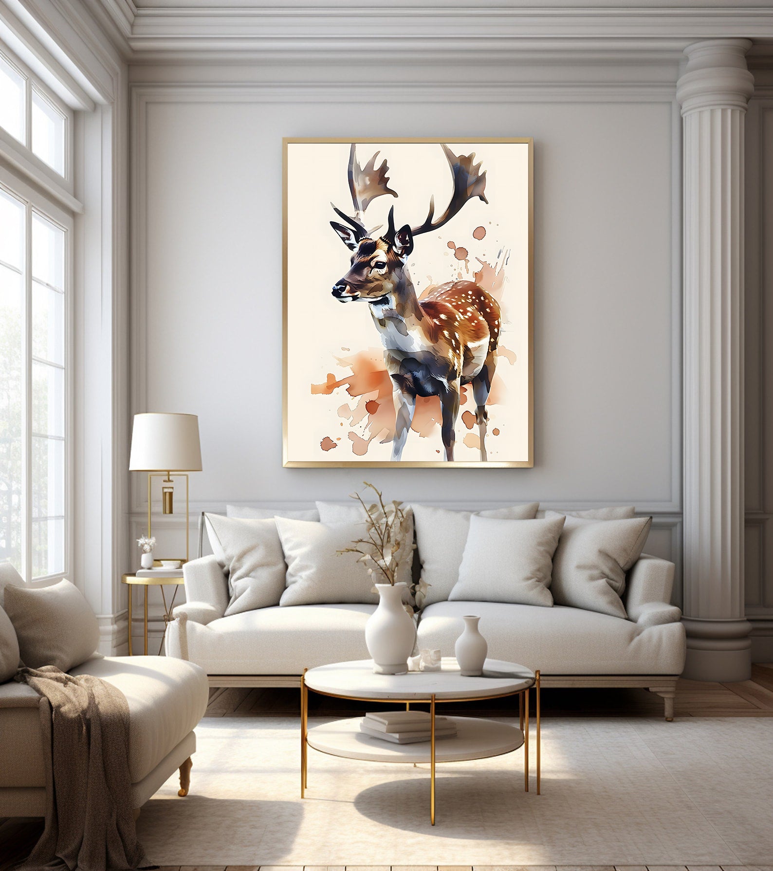 Peinture sur toile - Bougie allumée