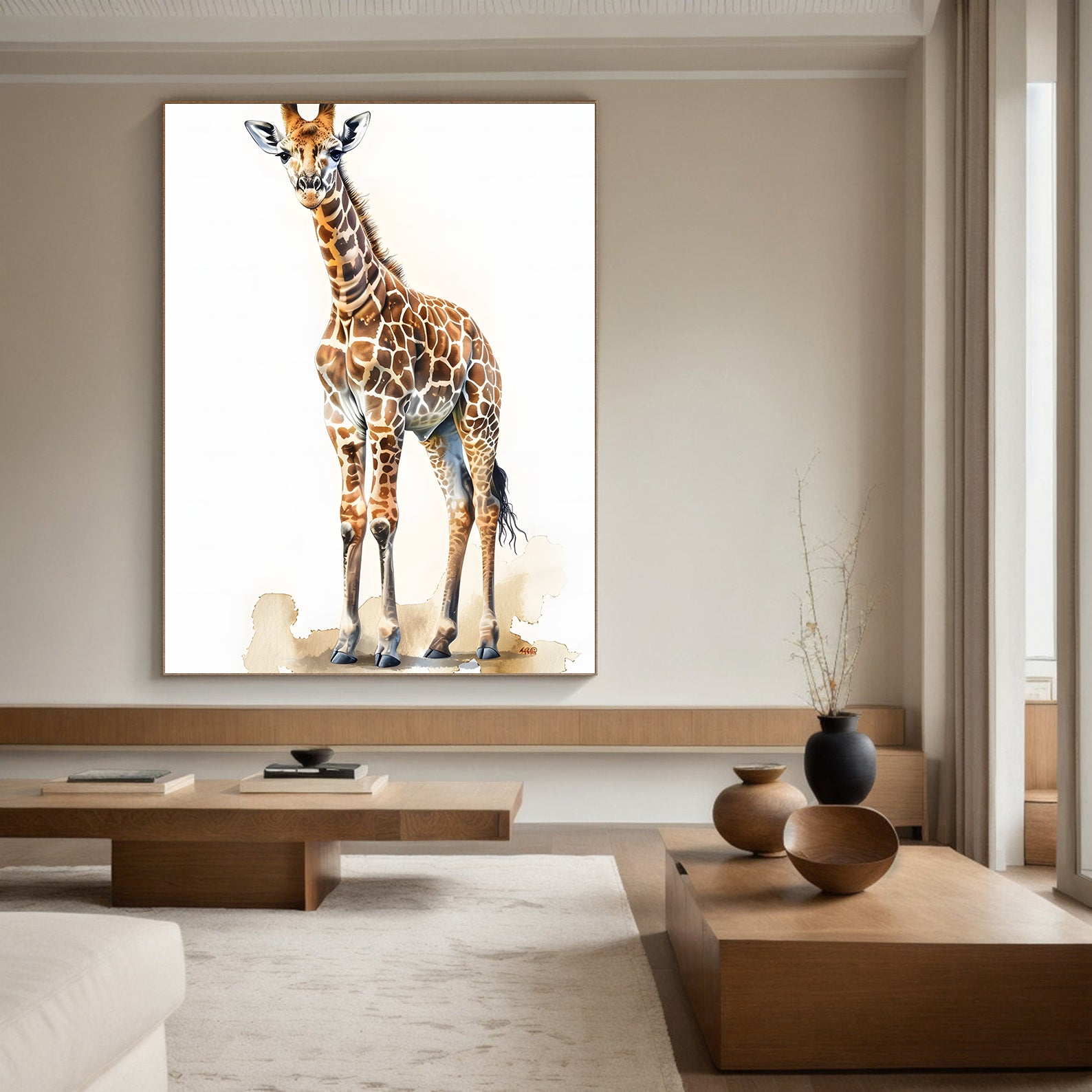 Peinture sur toile - Bougie allumée