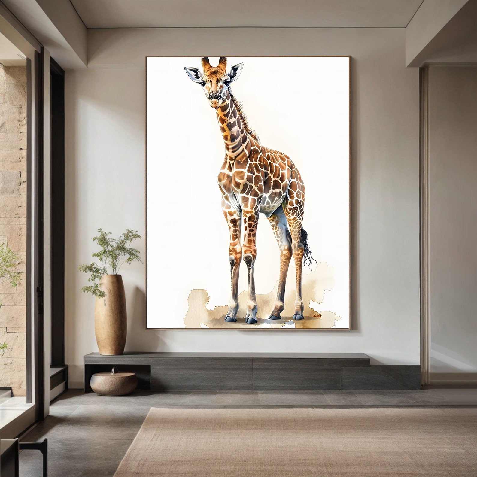 Peinture sur toile - Bougie allumée