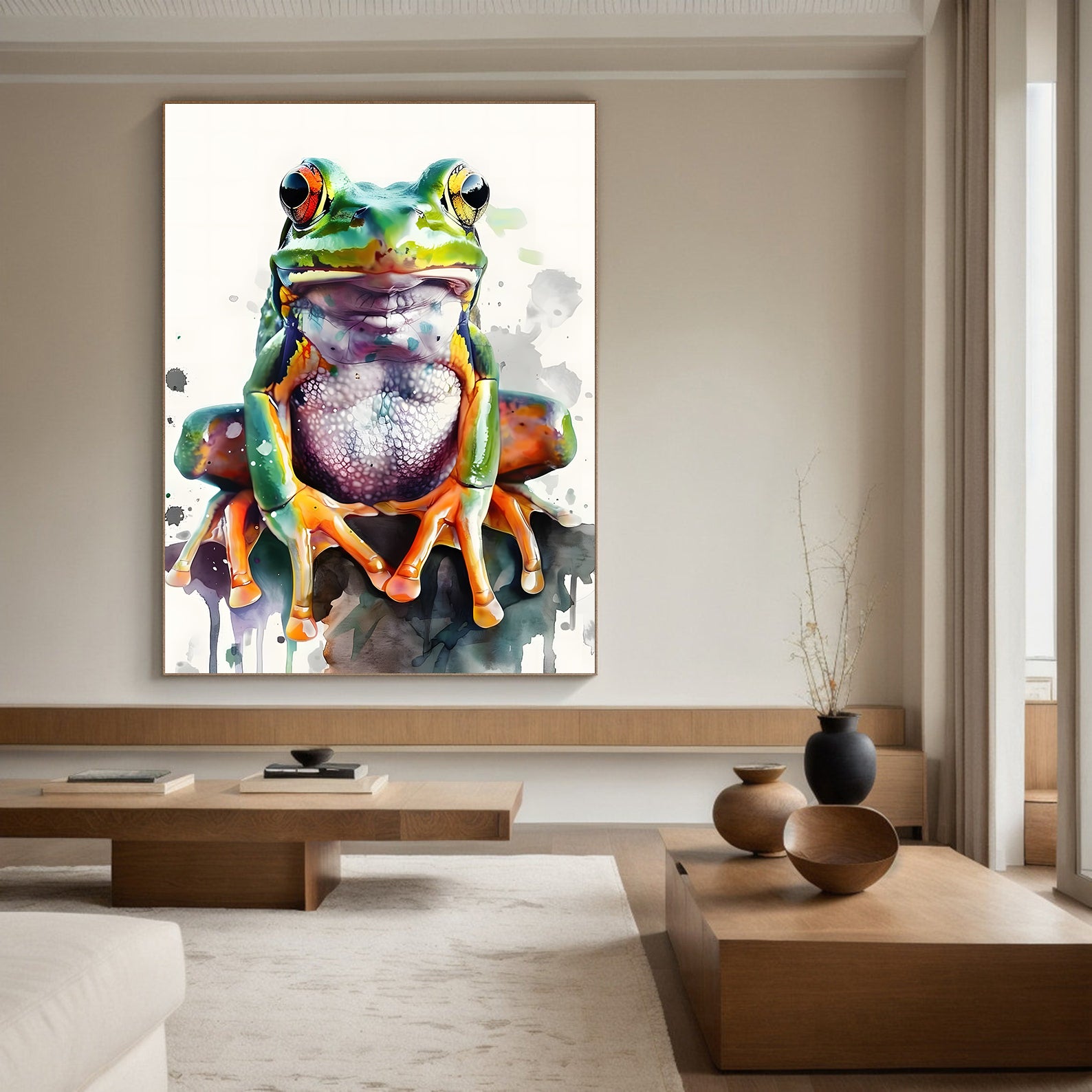 Tablou Canvas - Broscuță Multicoloră