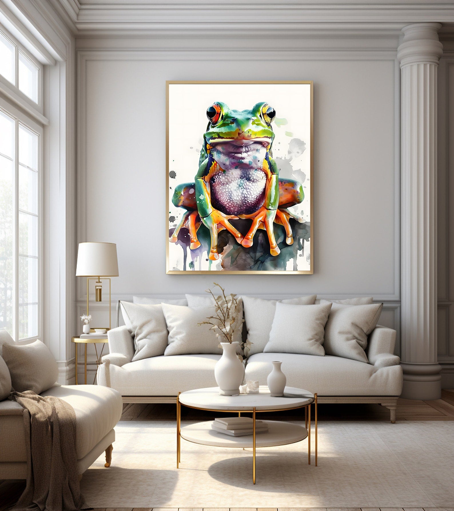 Tablou Canvas - Broscuță Multicoloră