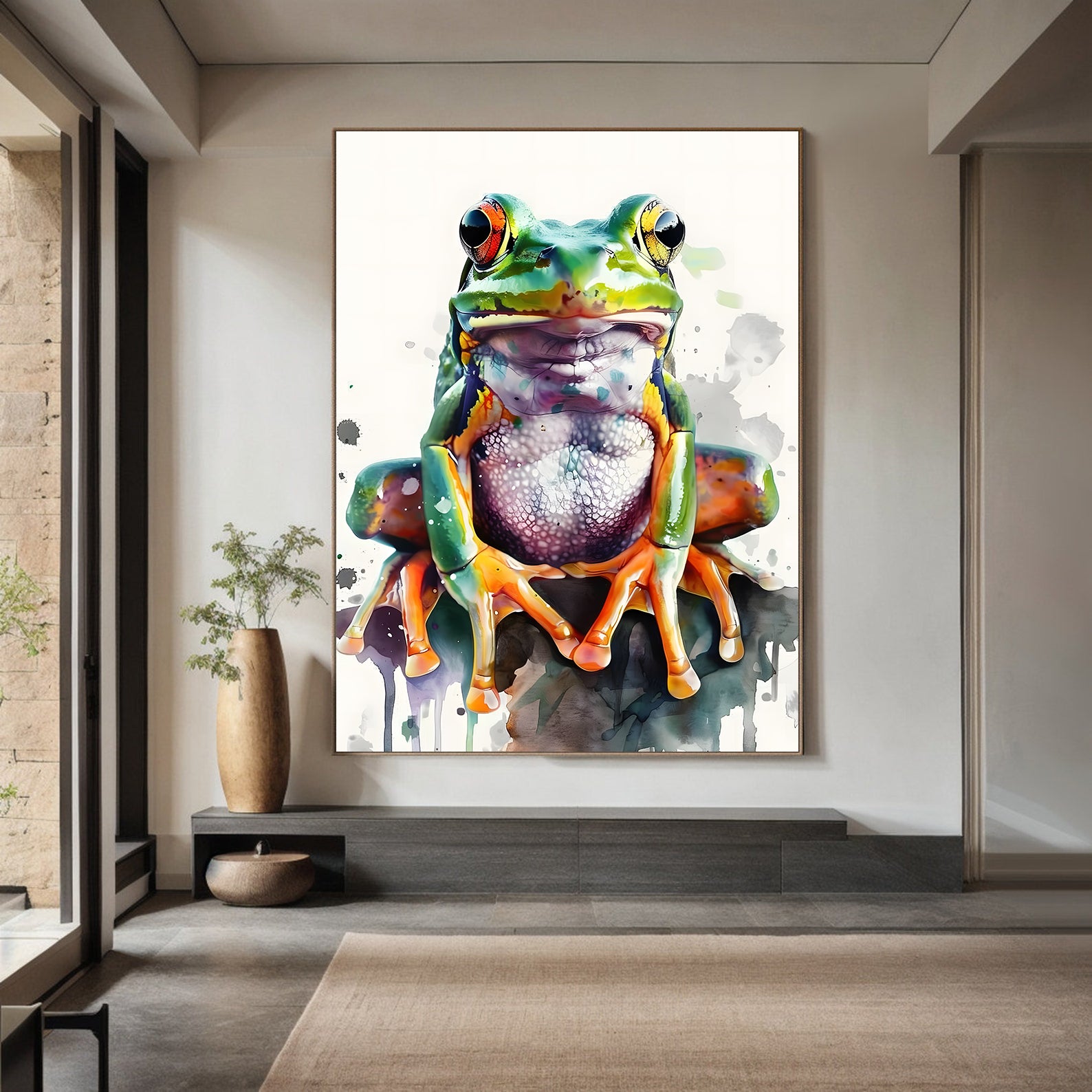 Tablou Canvas - Broscuță Multicoloră