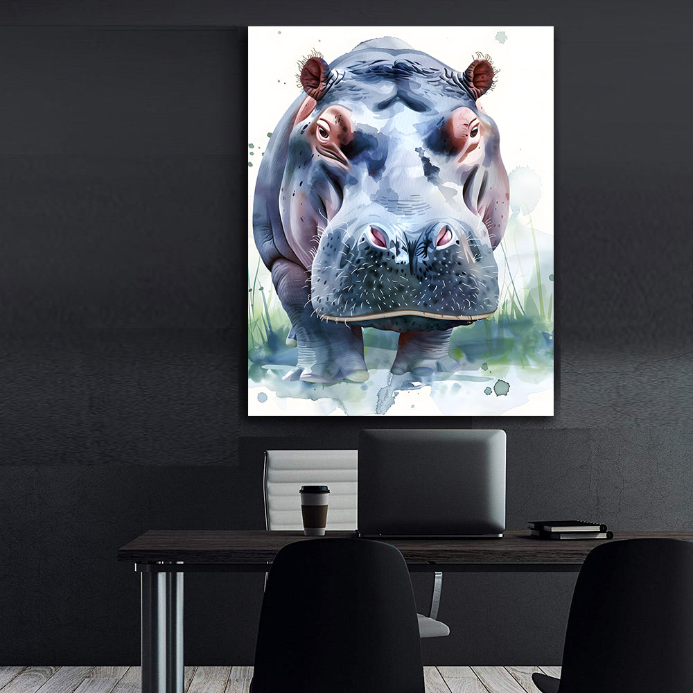 Tablou Canvas - African Hippo