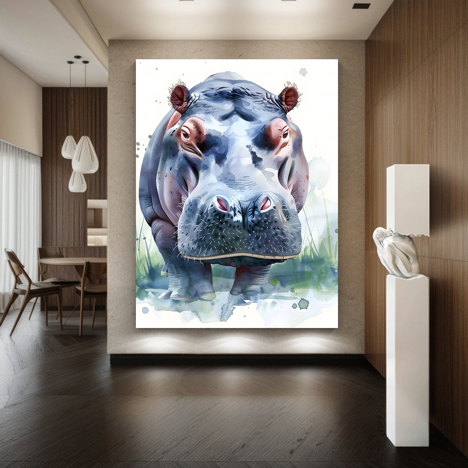 Tablou Canvas - African Hippo