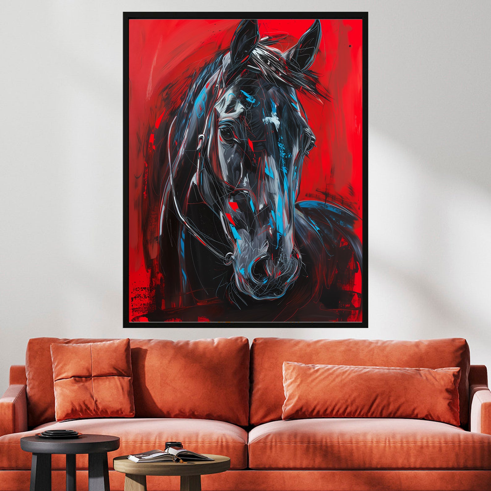 Tablou Canvas - Armăsar Negru