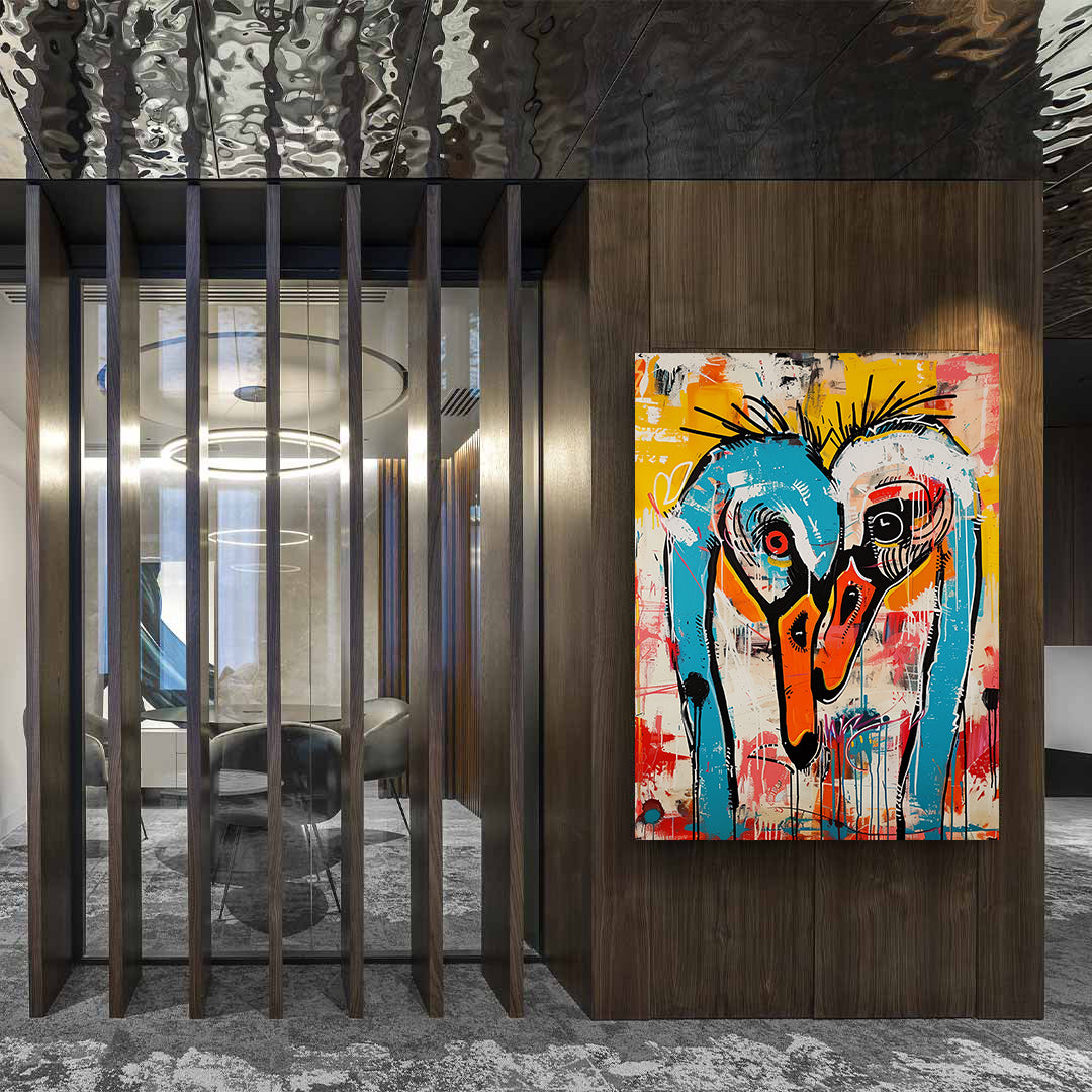 Peinture sur toile - Bougie allumée