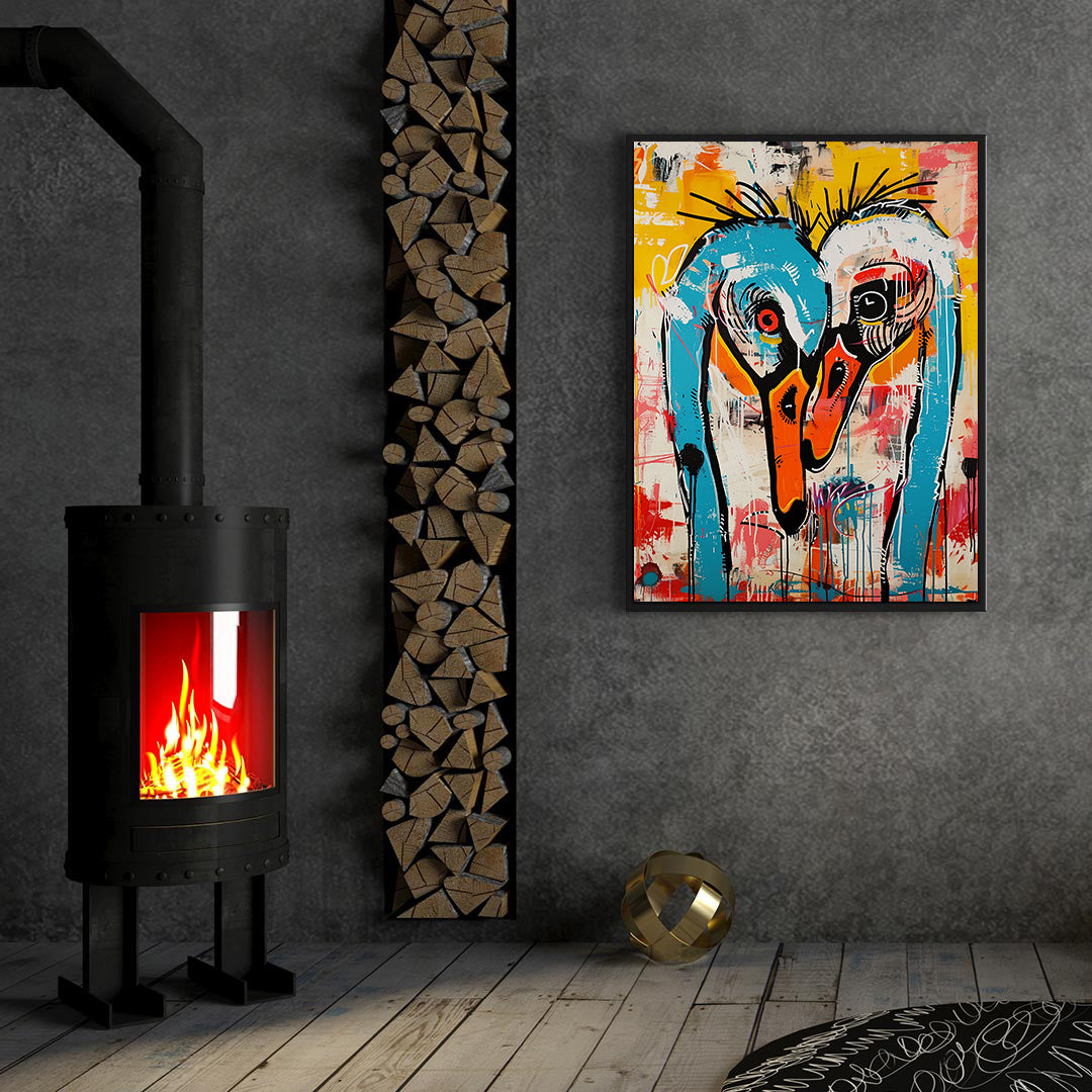 Peinture sur toile - Bougie allumée