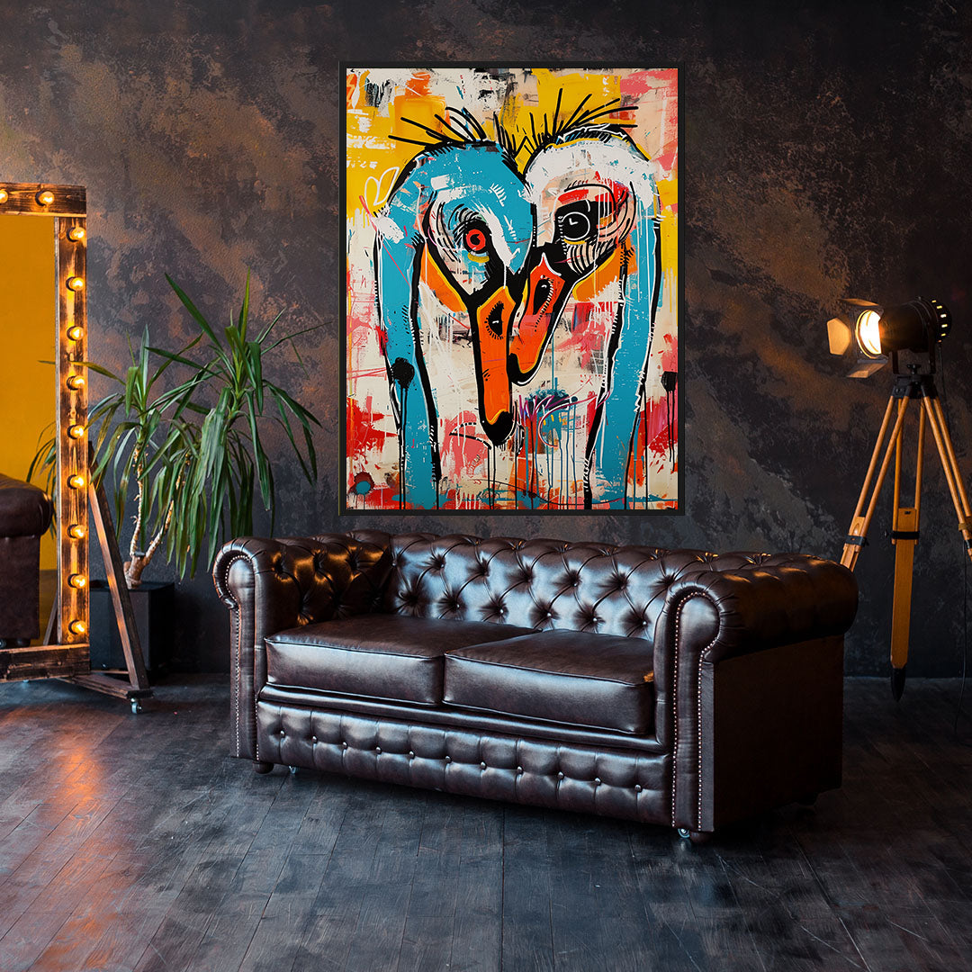 Peinture sur toile - Bougie allumée