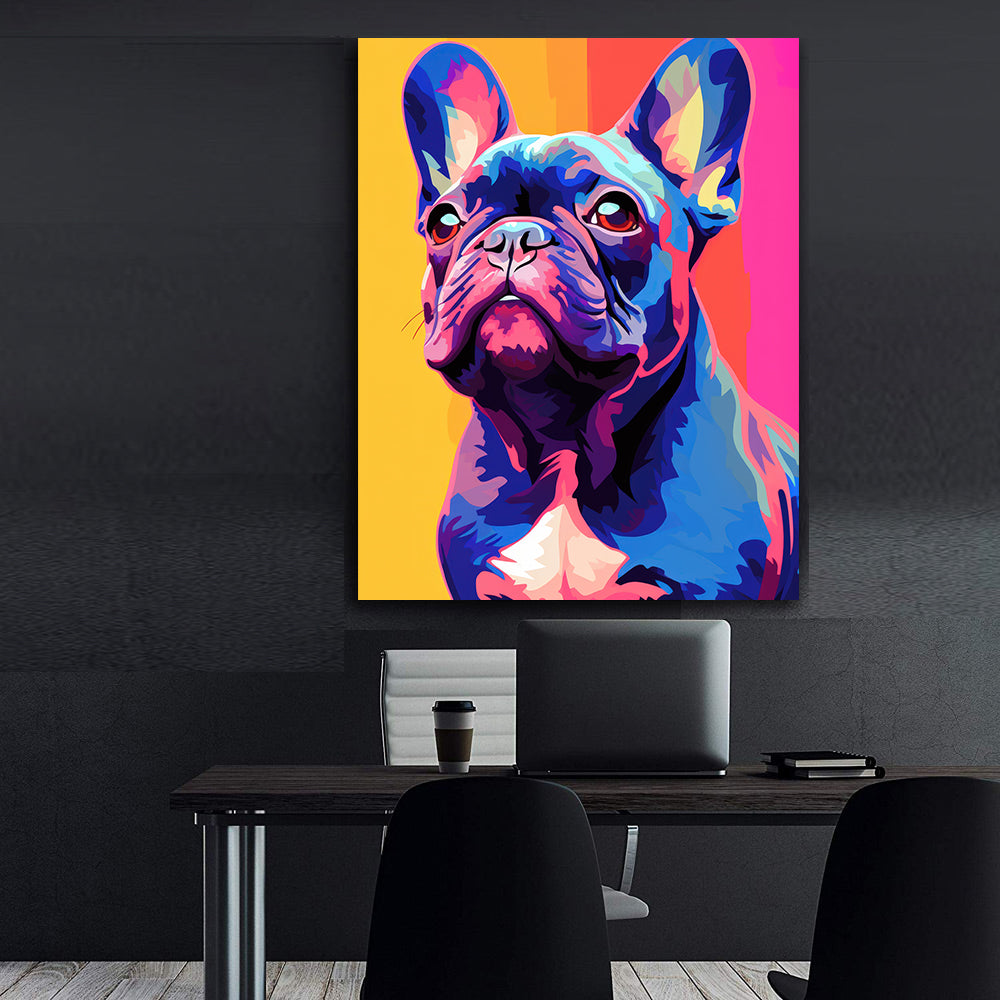 Tablou Canvas - Multicoloured Dog