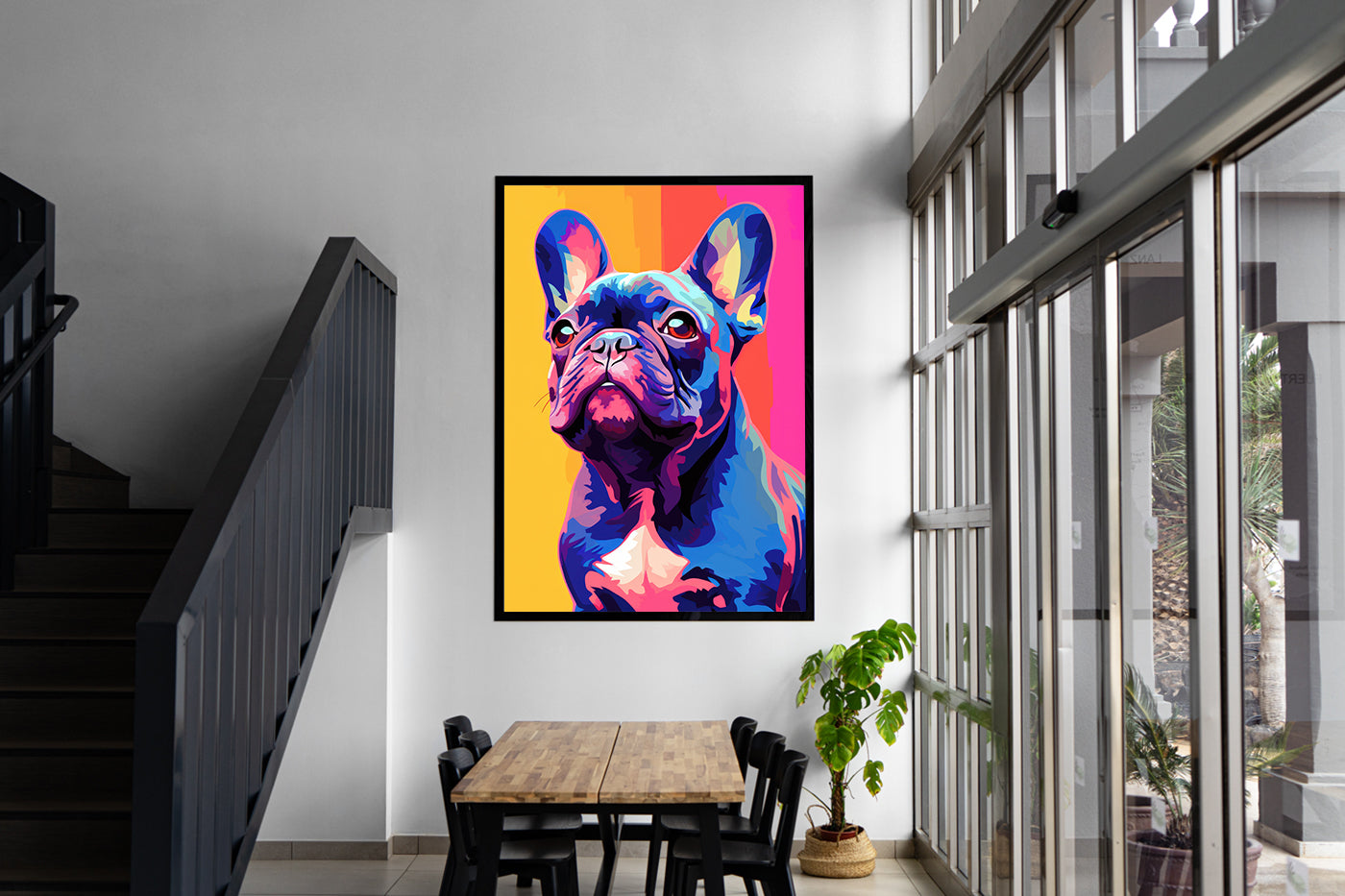Tablou Canvas - Multicoloured Dog
