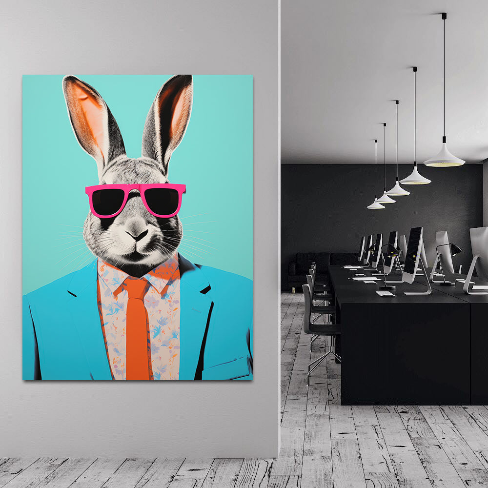 Tablou Canvas - Businessman Bunny